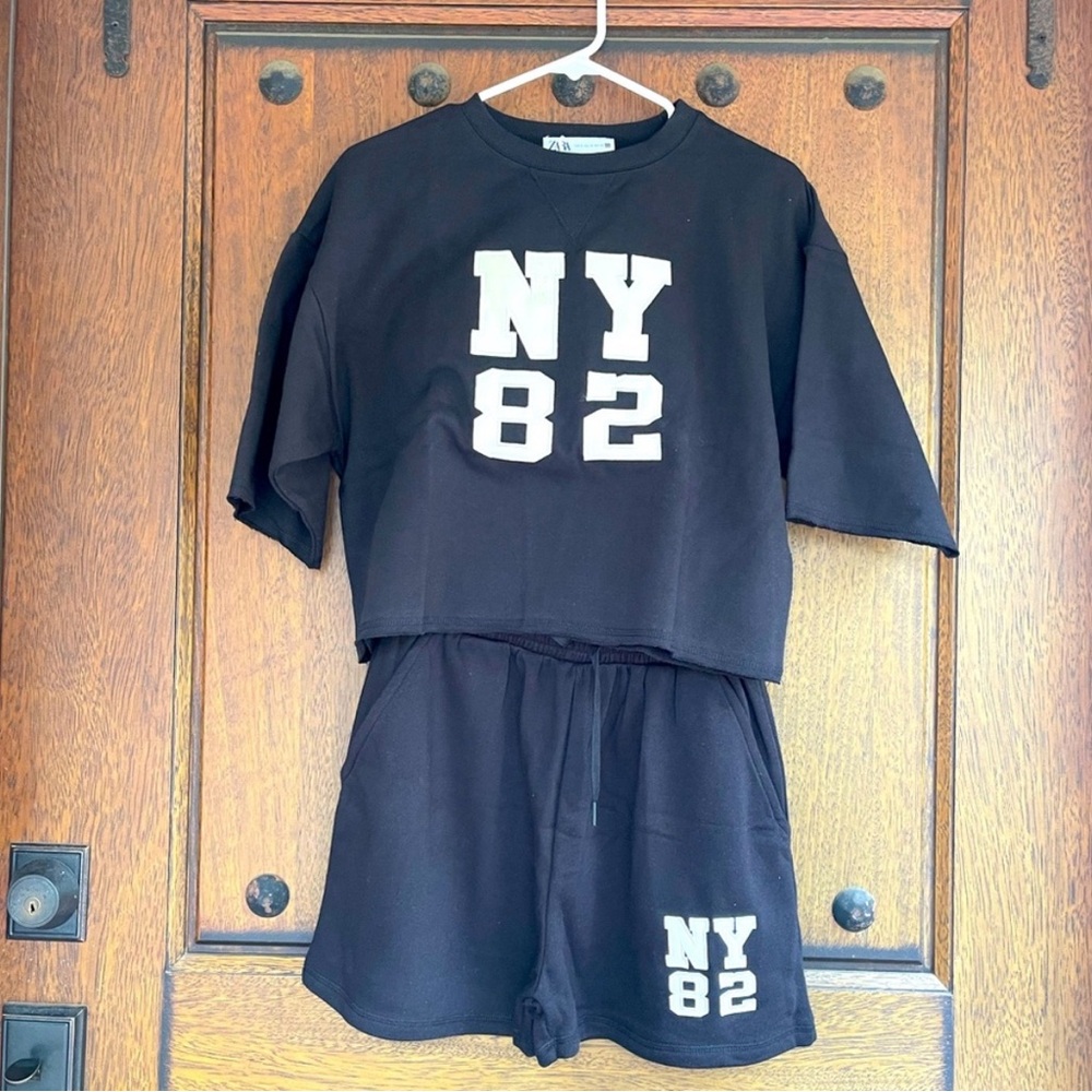Zara Black NY 82 Two-Piece Set size S